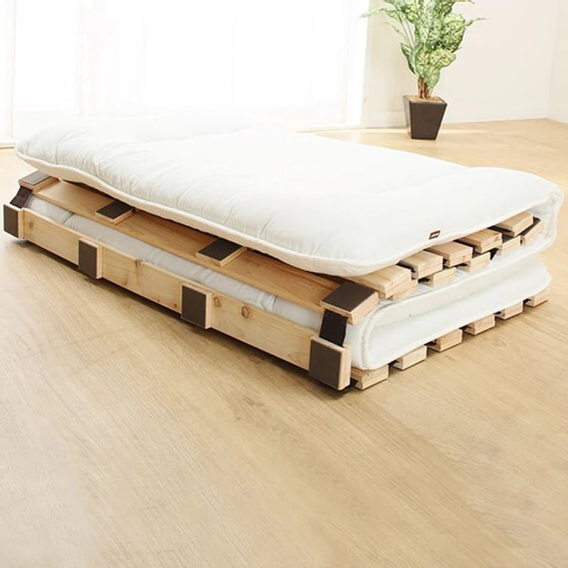 lattes de support en bois massif style japonais pour cadre de lit