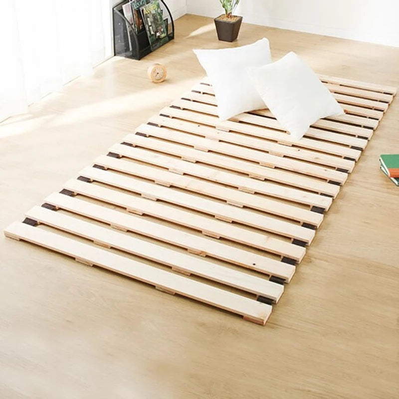 lattes de support en bois massif style japonais pour cadre de lit