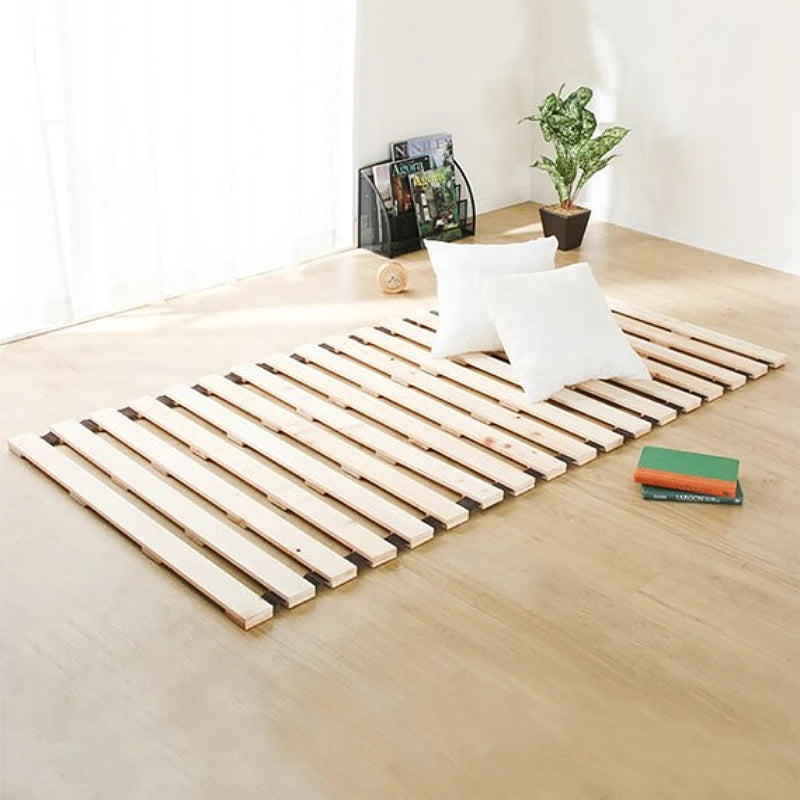 lattes de support en bois massif style japonais pour cadre de lit