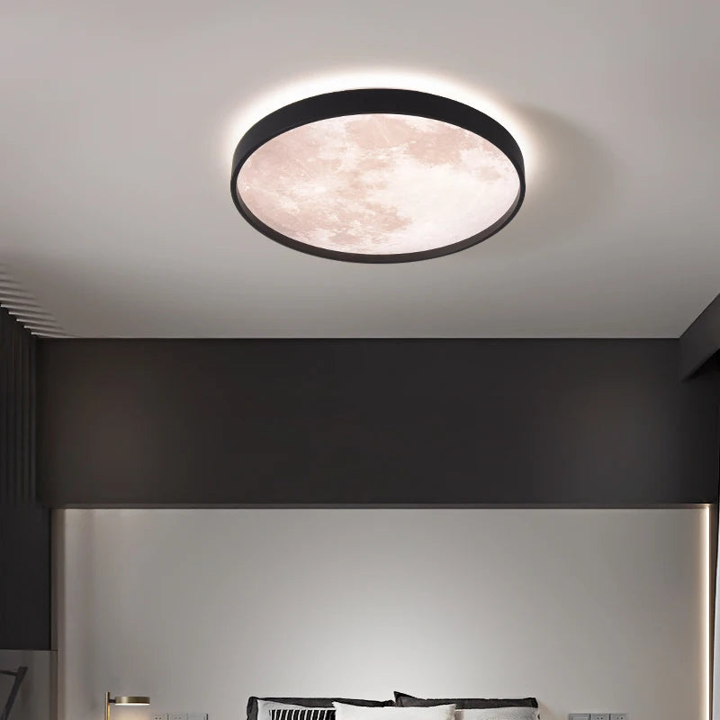 Plafonnier LED rond à nuages