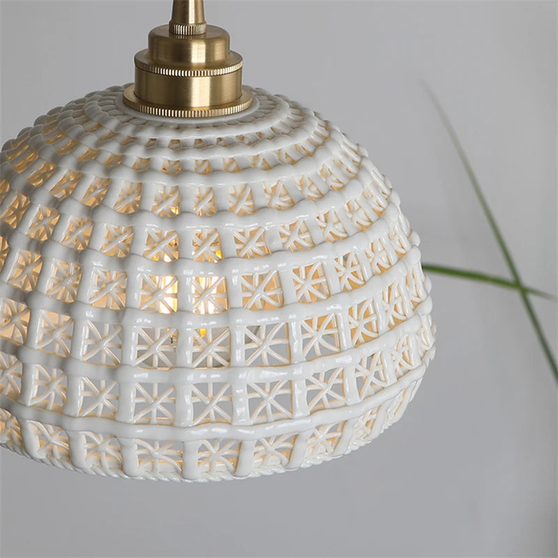 suspension modernes en céramique led pour décoration hoem