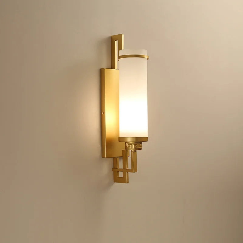 Applique murale lampe moderne minimaliste lampe de chevet chambre salon TV fond balcon couloir éclairage Style chinois