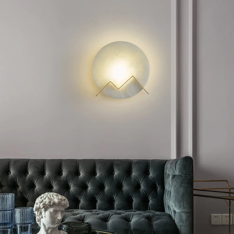 applique murale led en cuivre marbré pour hôtel bar