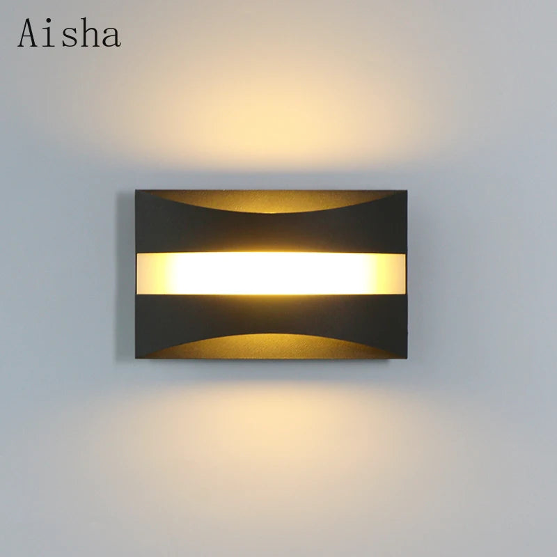 10W LED Wall Lamp Wrought Iron Wall Light  Indoor Corridor Staircase Living Room Bedroom Bedside Decorative Lighting