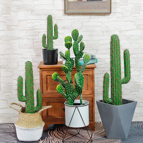 cactus artificiel décoratif pour décoration tropicale moderne