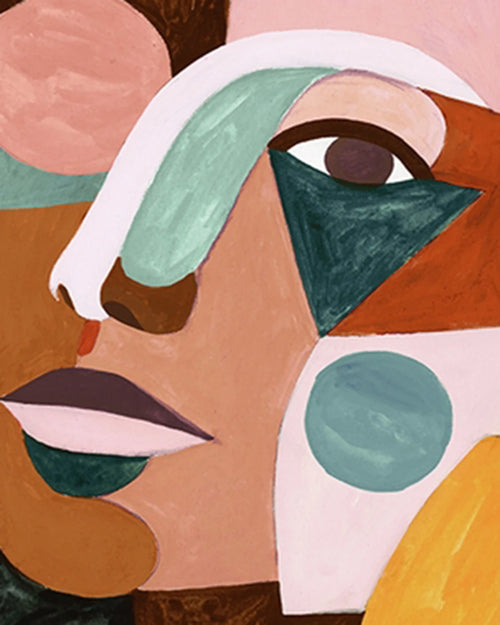 peinture par numéros abstraite DIY pour décor mural minimaliste