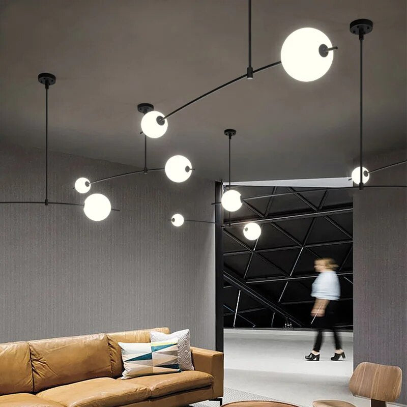 Lustre design à branches minimaliste nordique