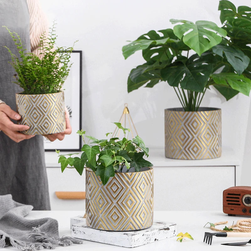 moule en silicone pour fabriquer des pots de fleurs décoratifs
