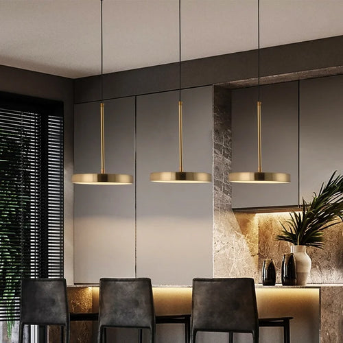 lustre nordique en acrylique led simple pour restaurant et café
