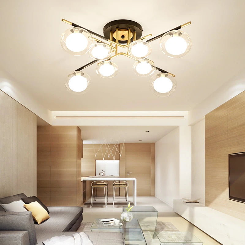 plafonniers nordiques simples luxe décoration maison luminaires suspendus