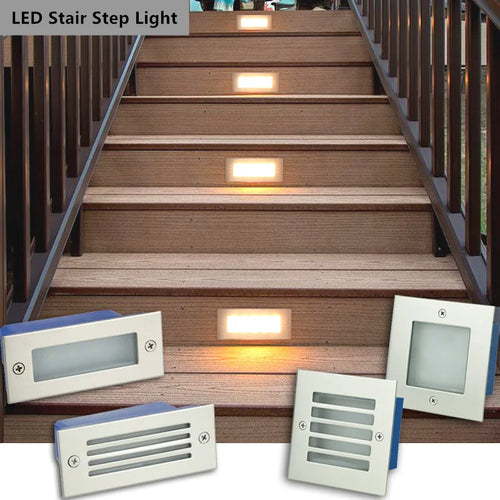 Étanche IP65 3W 5W Led lampe souterraine encastré escalier sol Spot lumière sol jardin paysage mur éclairage extérieur 85 ~ 265V
