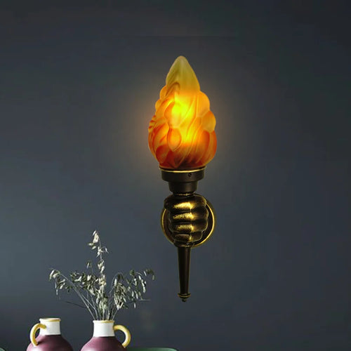 applique murale rétro flamme luminaire pour extérieur bar restaurant