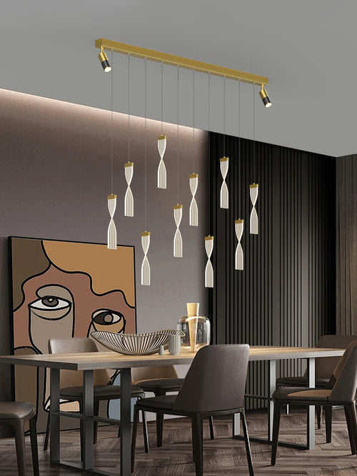 lustre de luxe moderne nordique étoile design led créatif