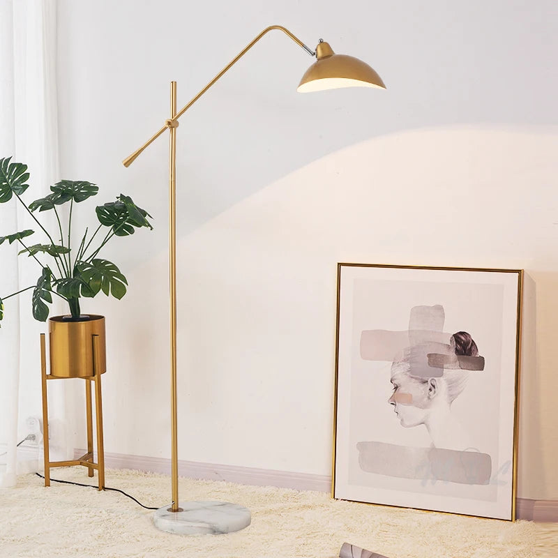 Lampadaire nordique Simple en or