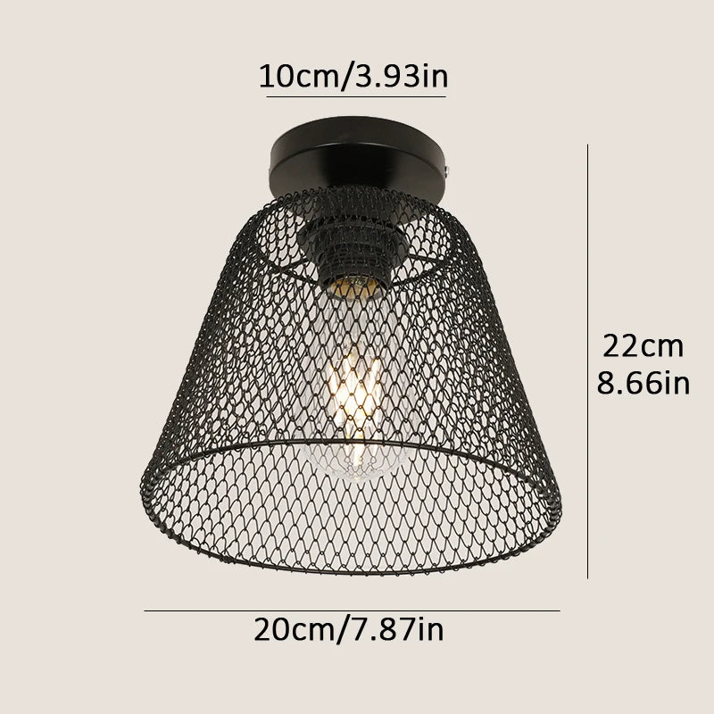 plafonnier en métal déformable pour éclairage décoratif intérieur