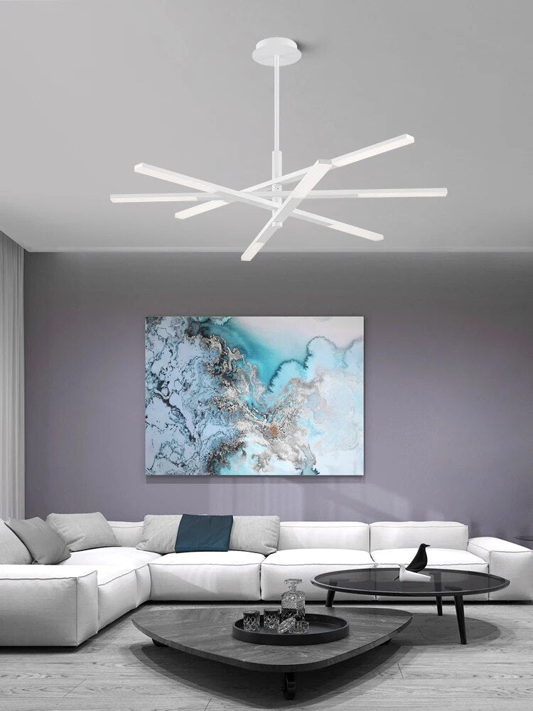 Lustre salle à manger rotatif simple luxe