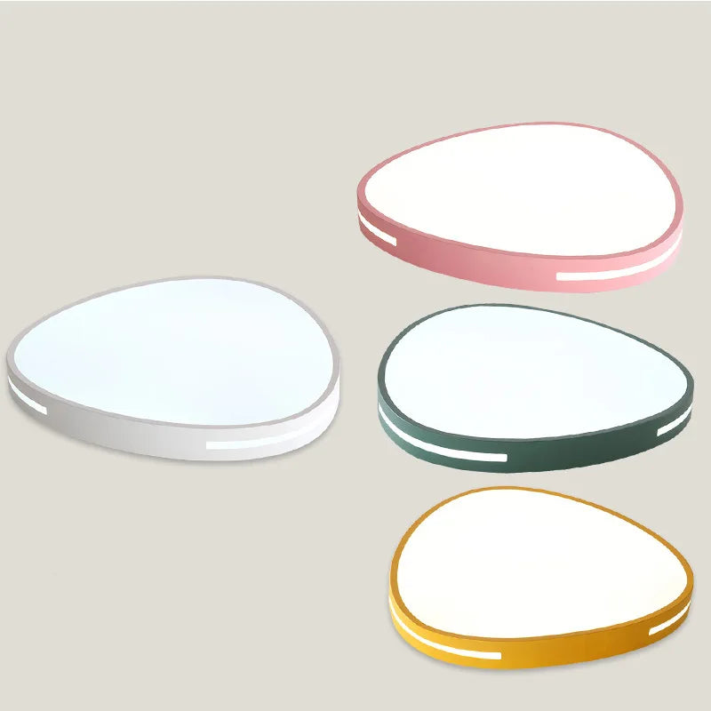 plafonnier macaron ultra-mince avec lumière réglable et led intégrée