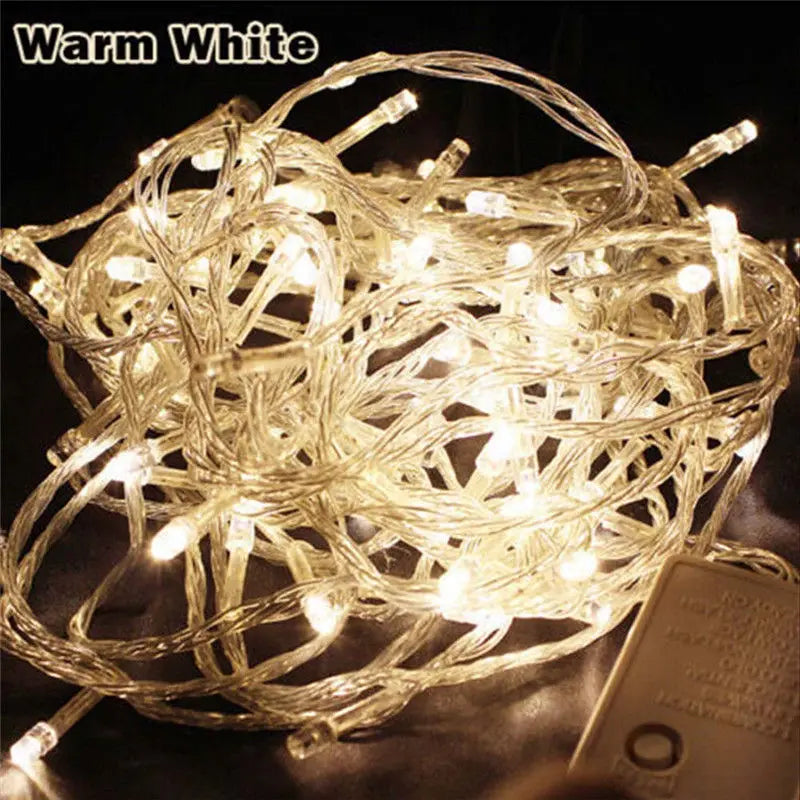 guirlande lumineuse led 100 ampoules étanches pour extérieur décorations festives