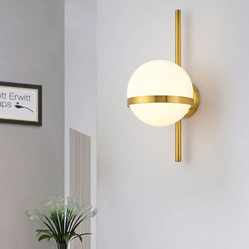 applique murale nordique minimaliste en verre pour éclairage intérieur