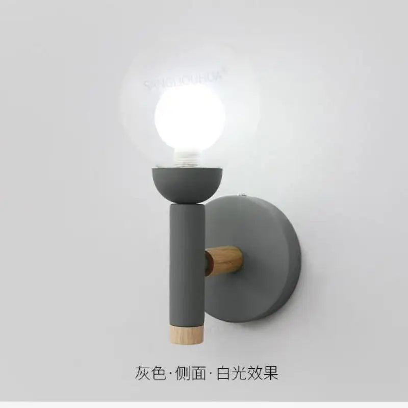 lampe de chevet nordique en verre design créatif pour salon et hôtel