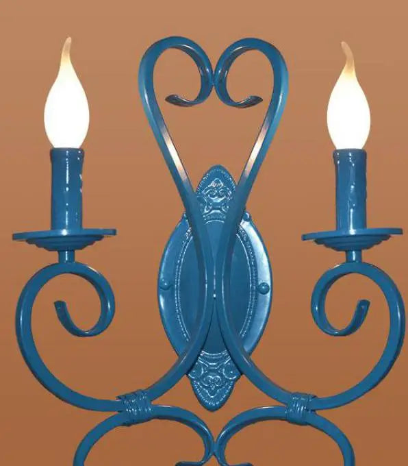 applique murale antique en métal avec miroir décoratif