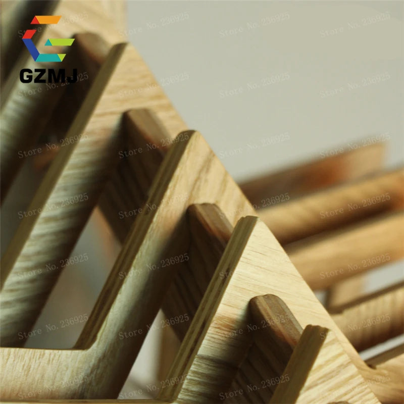 suspension en bois rétro vintage style américain led pour loft