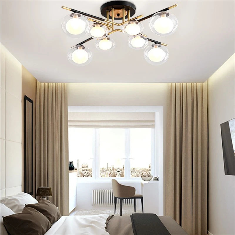 plafonniers nordiques simples luxe décoration maison luminaires suspendus