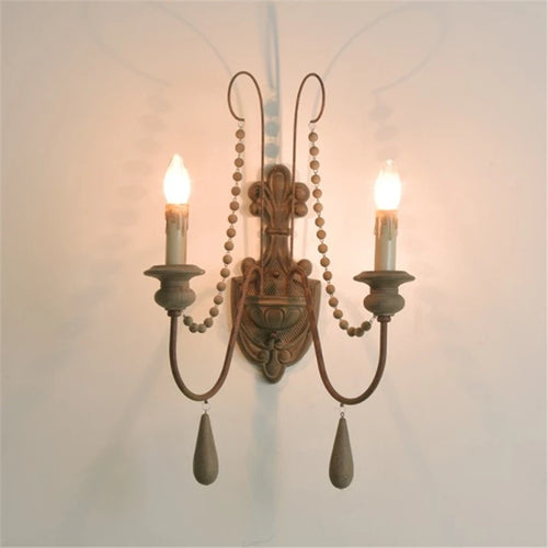applique murale rétro en bois style campagnard vintage décoratif