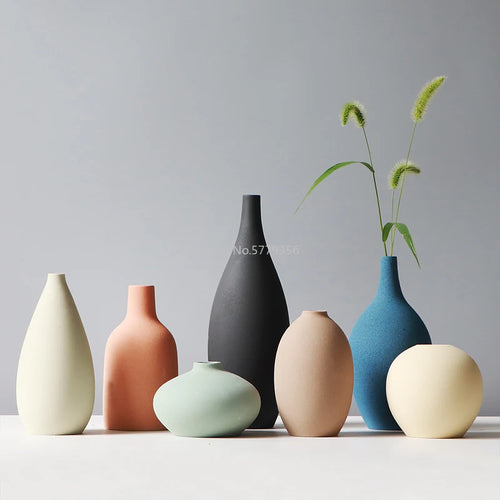 vase nordique vintage en céramique pour décoration intérieure