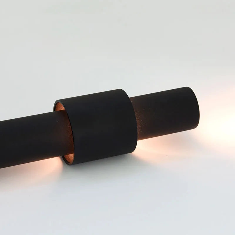 lustre nordique dimmable tube led suspendu éclairage intérieur piste