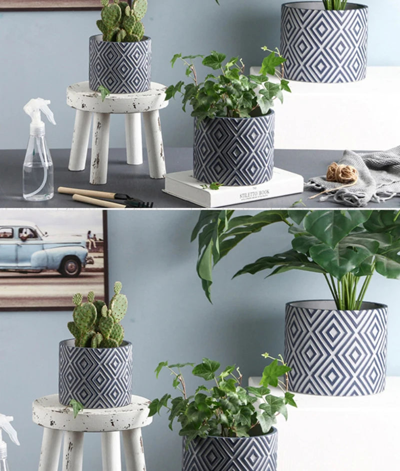 moule en silicone pour fabriquer des pots de fleurs décoratifs