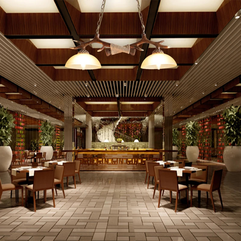 lustre en résine antique style nordique pour espace créatif