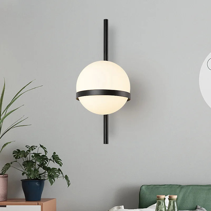 Applique led en verre intérieur moderne