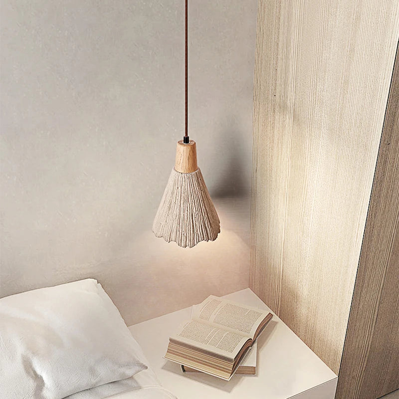 suspension Japonais Wabi Sabi créatif chez l'habitant Studio lumières nordique minimaliste Restaurant chambre Micro ciment Led