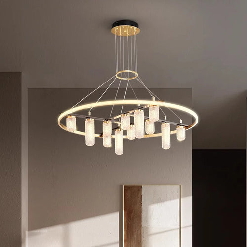 lustre led moderne de luxe pour éclairage intérieur