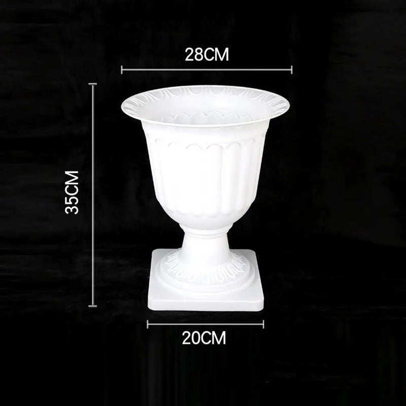pot de fleurs romain en plastique style rétro romantique pour événements
