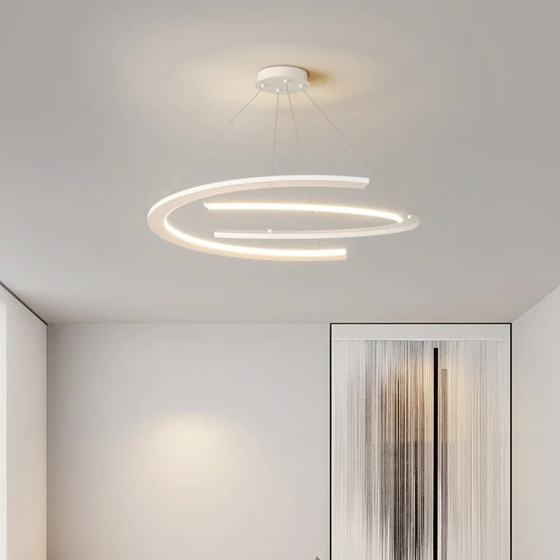 suspension design nordique moderne simple anneau luminaire