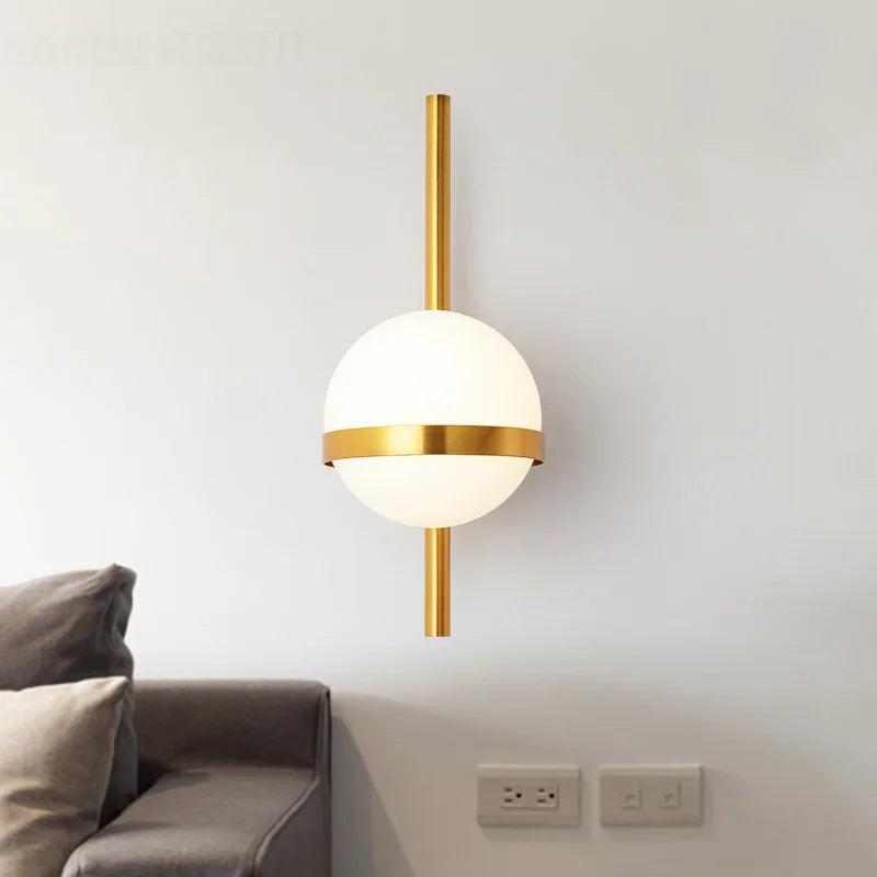 Applique led en verre intérieur moderne