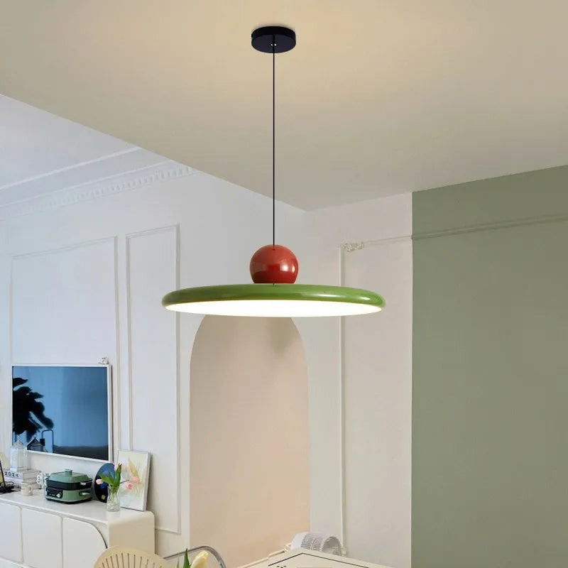 led nordique suspension lumière soucoupe volante éclairage intérieur
