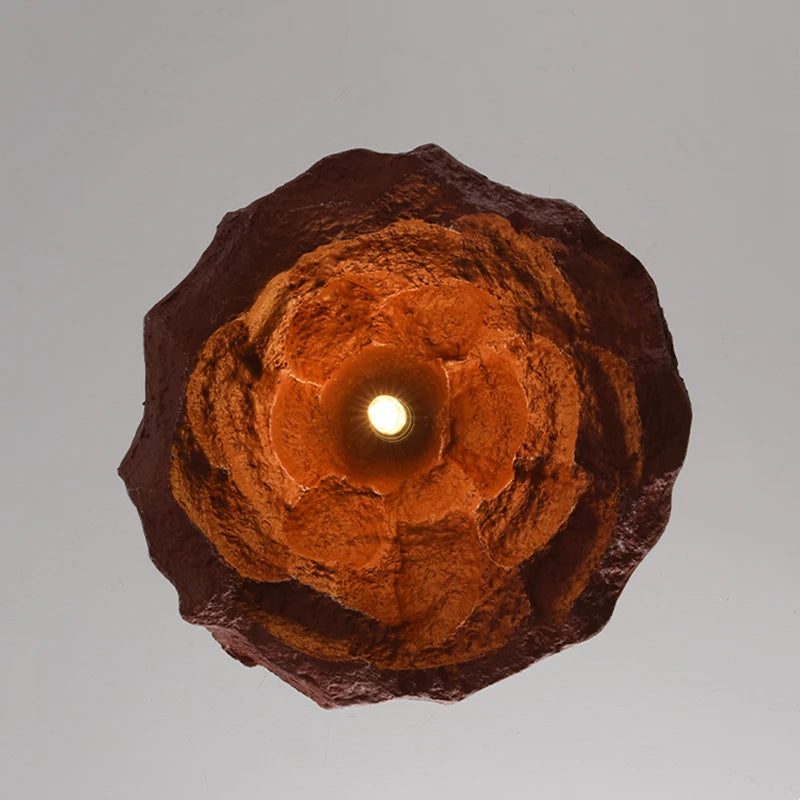 Plafonnier design nordique pour Restaurant salon lampe en résine corps Style nostalgique à la main suspension