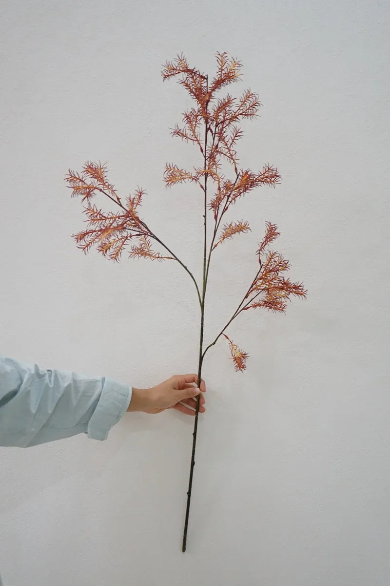 fougère artificielle à longue branche pour décoration intérieure