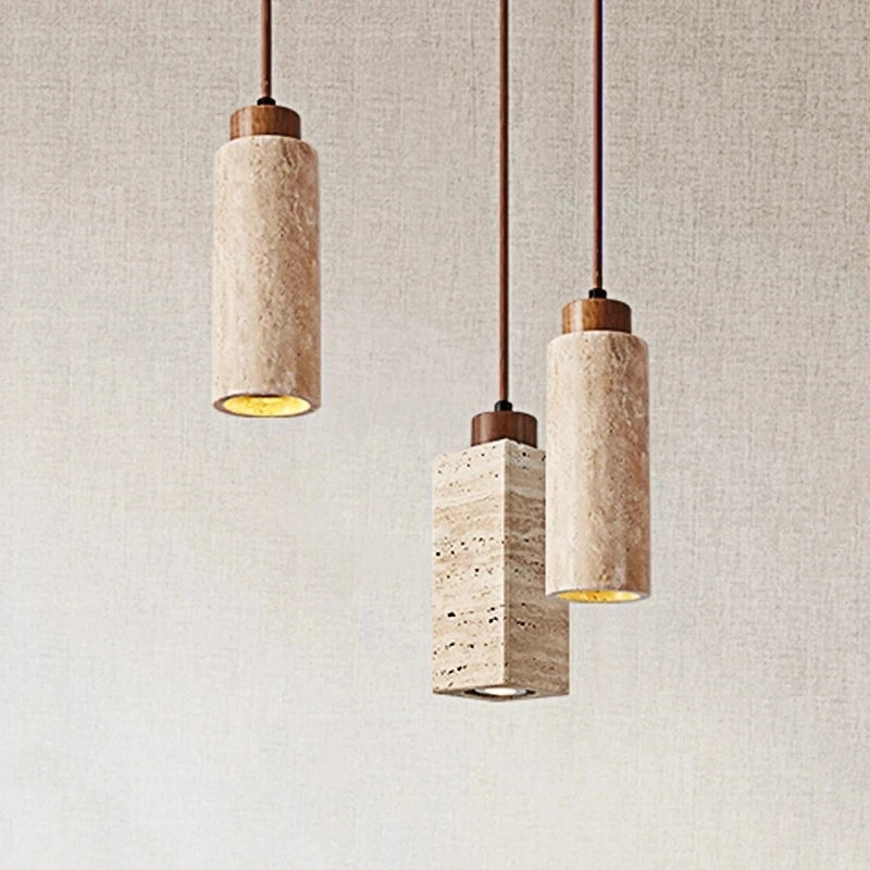 Suspension en marbre jaune