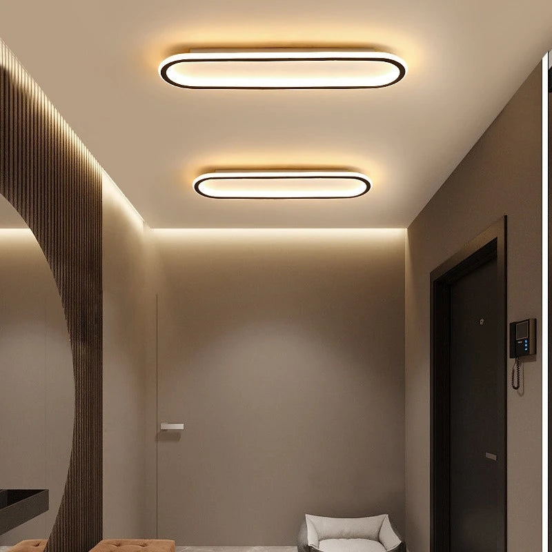 plafonniers annulaires nordiques leds modernes pour restaurant de cuisine