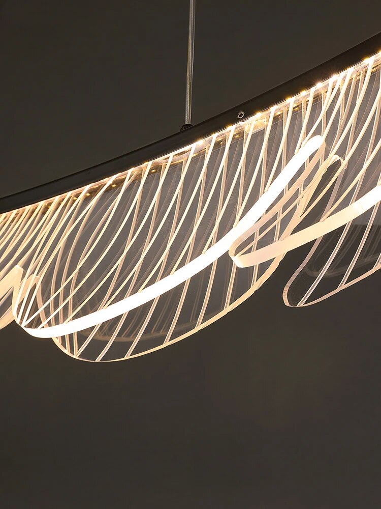 Lustre moderne en cuivre italien