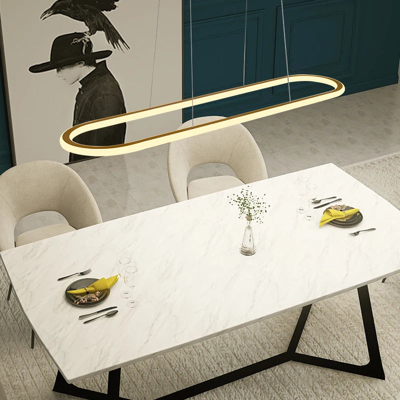 suspension LED design nordique minimaliste tête unique