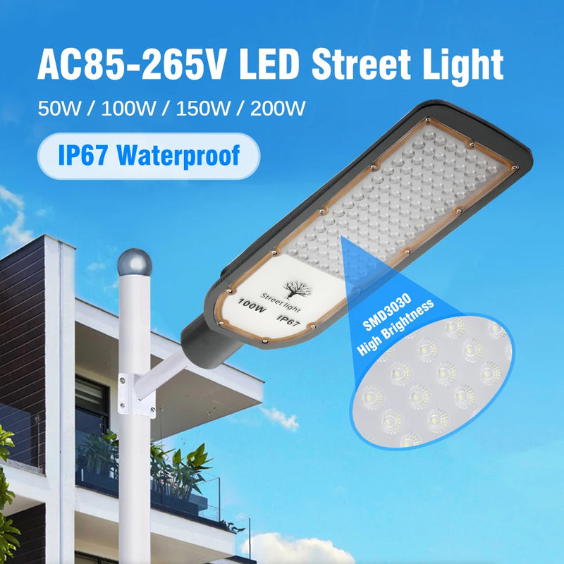 lampadaire led étanche ultra lumineux éclairage de sécurité extérieur