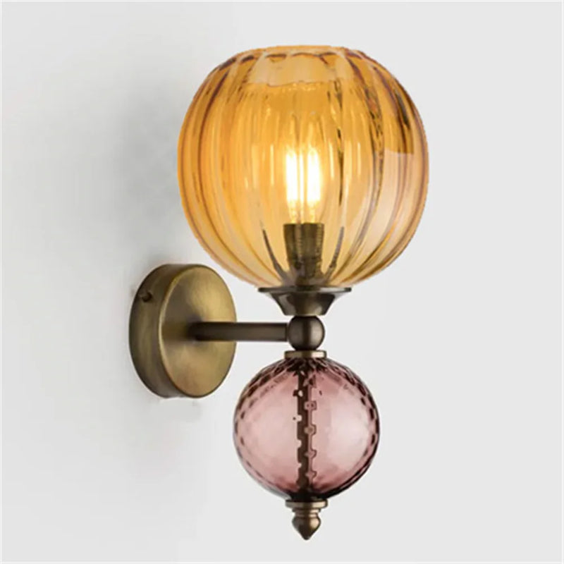 Applique murale LED en forme de bulle de verre