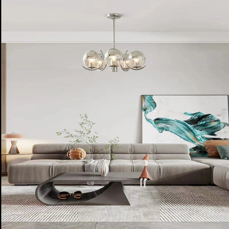 lustre bulle led éclairage intérieur décoratif de luxe