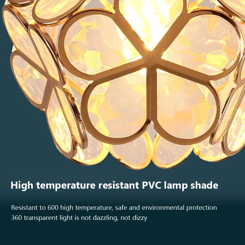 lampe de plafond led moderne à tête unique macaron en forme de pétale