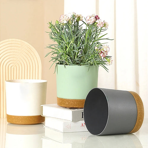 pots de fleurs automatiques avec soucoupe pour jardin et plantes
